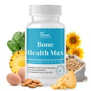 DR VITAMIN SOLUTIONSעצם בריאות מקס - תוספת Advanced Calcium & Magnesium עם ויטמין D3, Bromelain & Ipriflavone - 60 טבליות עבור עצמות חזקות יותר ותמיכה משותפת