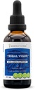 Tribal Vigor אלכוהול חינם, Glycerite Eleuthero סיביר ג'ינסנג, Catuaba, Barrenwort - Hory Goat Weed, Muira Puama, Saw Palmetto, Tribulus. Tincture, Herbal Extractity Support (2 FL OZ)