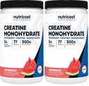 Nutricost Creatine Monohydrate Powder (Watermelon, 500 Gram) - Micronized Creatine Supplement - Vegan, Non-GMO, Gluten Free (Pack of 2)