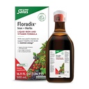 Flordix Iron & Herbs - תוסף צמחי נוזלי לתמיכה באנרגיה - תוספת ברזל עם ויטמין C & ויטמין B Complex - עבור גברים ונשים - 16.9 oz oz oz