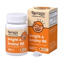 ויטמין B6 של Renzo's Bright & Brainy, Disshoot Kids ויטמין B6, 60 Sugar-Free Melty Tabs, הו כתום פלאמור