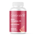 חוגגים ויטמינים Multi-Complete Chewables, 45 מ"ג ברזל - Daily Bariatric Multivitamin עבור חולי כירורגית Gastrectomy gtric - ויטמינים חיוניים מינרלים - Melon (180 טבליות)