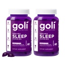 Goli Dreamy Sleep Gummy - 60 Count (Pack of 2) - מלטונין, ויטמין D, Magnesium, לימון Balm Extract - Gelatin-Free, Gluten-Free, Vegan & Non-GMO