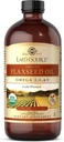 Solgar Earth Source Organic Flaxseed Oil - 16 fl oz - Cold Pressed - אומגה 3, 6 & 9 - USDA אורגני, non-GMO, Gluten Free - כ-31 משרתים