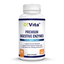Enzymes עם אנזים המבוססים על צמחים, תומך Better Digestion, תזונה תזונתית טובה יותר (60 קפסולות ירקות non-GMO)