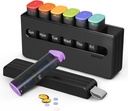 מארגנת גלולות שבועיות 2 פעמים ביום - Am Pm Pill Box 7 Day, Large Twice Medicine Pill Case עבור תרופות יומיות, ויטמינים, שמן דגים, תוספים בשבוע נייד גלולות הולדר, Translucent שחור