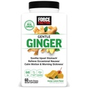 עבור FACTOR Gentle Gig Chews עבור Nausea הקלה, תנועה מחלה, ו מחלת בוקר, ג'ינג'ר תוספת עם ויטמין B6 לתמיכה מזיקה, Non-GMO, Honey-Lemon ג'ינג'ר פלמור, 60 צ'יפס רך