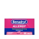 Benadryl Ultratabs Allergy Medicine, 25 מ"ג Diphenhydramine HCl Antihistamine טבליות עבור Cold & Allergy הקלה של סימפטומים כמו Sneezing, Runny Nose, Itchy Eyes & גרון, Hay Fever, 100 Count Tablets הלוחות הרוזן של סימפטומים כמו Sneezing, Runny Nose, Itchy Eyes & גרון, Hay Fever, 100 Count Tablet