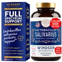 Lactobacillus Salivarius Probiotic - 24bn CFU L Salivarius Dental Probiotics for Teeth and Gums - Bad Breath Treatment for Adults, Immune Support, Digestive Health - 60 Oral Probiotic Capsules