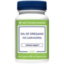 The Vitamin Shoppe Oil of Oregano 45mg - Immune Health & Antioxidant | 70% Carvacrol Super Strength | 60 Veggie Caps | Mediterranean