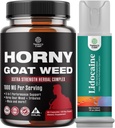 Bundle of Hory Goat Weed Extract Complex for Men and Women Enhanced Energy and Stamina and Black Maca Root כמוסות לגברים - Invigating Drive Mood & Energy Booster for Men