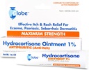 Globe Hydrocortisone כוח מקסימלי Transud Ointment 1%,1 oz | Anti-Itch Topical Ointment for Redness, Swelling, Itching, Rash, Dermatitis, באג /Mosquito Bites, אקסמה, טחורים ועוד יותר