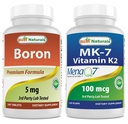 Boron 5 מ"ג & MK-7 ויטמין K2 100 mcg