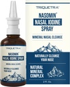 Nasomin® Iodine Nasal Spray - ניקויs & מרעננים את המעברים Nasal - Iodine & Fulvic Acid - 150+ Uses Per Bottle - 100% Natural מינרלים פורמולה - (2 oz.בק + Nasal Sprayer)