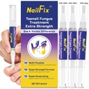 Toenail Daily Care Pen with 25% Undecylenic Acid, Gentle Nail Conditioning Serum for Yellow Thick Brittle Toenails, Portable Foot Nail Maintenance Stick, 3 Pcs