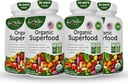 ירקות אורגני Superfoods פירות ו Veggies מורכב - תוספי תזונה הטוב ביותר עם 14 ירוק ו 14 פירות וירקות עם אלפאlfa & Antioxidant אורגני רכיבים שאינם GMO 240 קפסולות