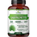 Zzzee תוספת כוח ראה את Palmetto 20:1 לחלץ, 6000 מ"ג כוח, 40% חומצות שומן, 120 קפסולות טבעוניות, 4 חודשים אספקה, ריכוז וסטנדרט 20X לחלץ, Non-GMO, All-Natural, מיוצר בארה"ב.