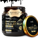 Pure ההימלאיה אורגנית Shilajit rein לחלץ גברים ונשים - 100% טבעי אשווגנדה שחור פפר Shilajit Resin עבור גברים נשים זהב Ayurvedic, Fulvic Acid 85 + מינרלים, 50 משרתים, 40 גרמים