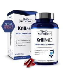 1MD תזונה קרילMD - מינרלים קריל אנטארקטי אומגה 3 עם Astaxanthin, EPA, DHA | 2X יותר יעיל משמן דגים | 60 Softgels