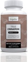 תוספי קינמון אמיתיים, סרי לנקה אורגני Ceylon Cinnamon קפסולות, True Cinnamon Verum Bark, Sugar-Free - 60 וggie קפסולות