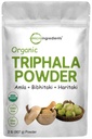אבקת Micro Ingredients Organic Triphala, 2 פאונד (Amla + Haritaki + Bibhitaki) | India Origin, Herbal Fitogen תוסף, תומך ב-Colle & Imm Health