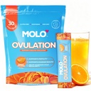 MOLO Ovulation Fertility Supplements for Women – Multivitamin Ovulation Support, Supports Cycle Regulation & Ovarian Health – 30 Stick Packs Sweet Orange Flavor – Gluten-Free & Non-GMO