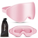 FlyHugz® 3D Travel & Home Sleep Mask, Ultra-Soft Pink