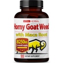 Vital Herbal Horyt Weed קפסולות כוח מקסימלי עם Maca Root Tribulus Ashwagandha Tongkat Ali Panax גינזנג עבור גברים נשים, Boost Energy (90 Count (Pack of 1))