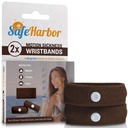 SafeHarbor Skin-Tone Motion Sickness Wristbands (One Pair) | Acupressure Anti Nausea Wristbands for Cruise & Travel | Natural Sea Sickness and Morning Sickness Relief (Mocha)