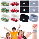 Tondiamo 4 Pairs Motion Sickness Bands Kids Adults Nausea, Cartoon Car