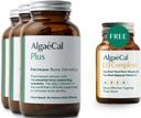ALGAECAL Plus Bundle - חינם 4in-1 ויטמין D3 שלם ו רד Algae Calcium עם 16 Bone-Supporting חומרים מזינים, תמיכה קלינית כדי להגדיל את הכחדת העצם & Boost Immune System