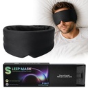 Eye Mask for Sleeping,Sleep Mask Light Blocking for Side Sleepers,Dual-Sided All-Season Sleep Masks for Women Man,large Eye Covers with Adjustable Velcro for Travel,Nap,Yoga