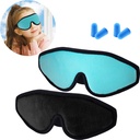 Geyoga 2 Pcs 3D Sleep Mask for Kid Foam Eye Mask,Black and Green