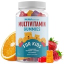 ילדים Multivitamin חניכיים | ויטמינים A, B, C, D & Zinc for Immunity, growth & Development | Daily Multivitamins for Children Ages 2+ | Non-GMO, Third-Party Tested פירות מעורבים | 60 חניכיים