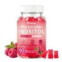 Myo-Inositol & D-Chiro Inositol Gummies, Raspberry Flavor