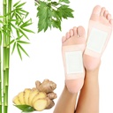 Lymphatic ד"ר ג'ינג'ר רגל פאדס 50 פדים - ג'ינג'ר שמן Foot Patches Deep ניקויs Sleep Aids Relieve Stress ו Fatigue לשפר את איכות השינה