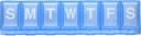 EZY DOSE Weekly (7-Day) Pill Planner, Medicine Case, הויטמין מארגנת Box, השוואת מנעולים גדולים לתרופות מרשם מאובטחות ומניעה ספלת תאונות, כחול