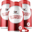 3 Pack - Glycogen Support, Glycogen Control Advanced Formula, Glycogen קפסולות, Glycogen Fix with Powerful Ingredients, 30 קפסולות Per Bottle במשך 90 ימים