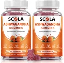 Ashwagandha Gummies, Calm Gummies עם Ashwagandha Root לחלץ ויטמין D Zinc, Ashwagandha תוסף עבור Sleep Stress Balance, טבעוני, non-GMO, Gluten-Free, 120 הרוזן