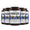 FarmHaven Magnesium Glycinate & Malate Complex w / ויטמין D3, 100% צ'רד עבור Max Absorption, טבעוני - בריאות העצם, עצבים, 600 קפסולות, 300 ימים
