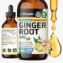 BIO KRAUTER ג'ינג'ר Root Extracts - תוספי ג'ינג'ר טבעיים לבריאות הכללית - אלכוהול וסוכר חינם - טבעוני טיפות 4 Fl.Oz.