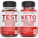Atlantis Nutrition טסטוסטרון Booster 60 חניכיים + Keto Apple Cider Vinegar 60