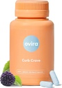 Ovira Curb Cravings תוספי - מכיל CHRONOBLOCK, קפסולות תמיכה באנרגיה, תוספי תזונה לגברים ונשים, Chromium 100 מ"ג