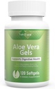 Aloe-Vera Gel-Softgel Small-Supplement תזונתיal-Capsules - 120Count Gut Health Support Digestive Comfort Stomach Acid Buffer Natural Supplement