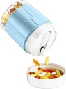 Odaro אקסטרה גדול גלולות מארגנת, Travel Pill Box מארגנת, Daily Medicine מארגנת ואחסון 7 השוואתיות כדי Hold Medicine, ויטמין ותוסף - Blue