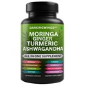 כורכום Turmeric Curcumin Moringa תוסף ג'ינג'ר Boswellia Saffron - תוספת תמיכה משותפת לנשים וגברים עם Ceylon Cinnamon, Tart Cherry, Quercetin Garlic Nettle Holy בזיל - 120 הרוזן הרוזן