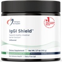 עיצובים של אבקת IgGI Shield - ללא חלב Imunoglobulin IgGggG, SBI עם N-Acetyl-Glucosamine - תומך בתפקוד גדר ההפרדה האידיאלי (3.7oz / 30 משרתים)