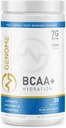 BCAA אבקת + HYDRATION Electrolyte פורמולה | 7G BCAA, 2.5G אלקטרוליטים לשרת | שריר התאוששות ותמיכה | Non-GMO, Gluten Free, Keto Friendly, Zero Sugar | Natural Flavor | 30 משרתים