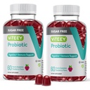 Viteey Probiotics for Women, Men & Teens, 2 מיליארד CFUs - סוכר חינם - Immune Booster, Digestive Support, Gut Health - טבעוני, Gelatin חינם, GMO חינם - Tasty Chewable Raspberry Flavored Gummy Flavored Gummy
