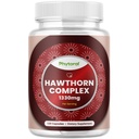 חוזק גבוה הות'ורן ברי קפסולות - Pure Antioxidant הותורן ברי תוספת עם Leaf & Flower לחלץ 4:1 לבריאות הלב וחשיפה - תמיכה באנרגיה עבור גברים ונשים - 120 Count Pack